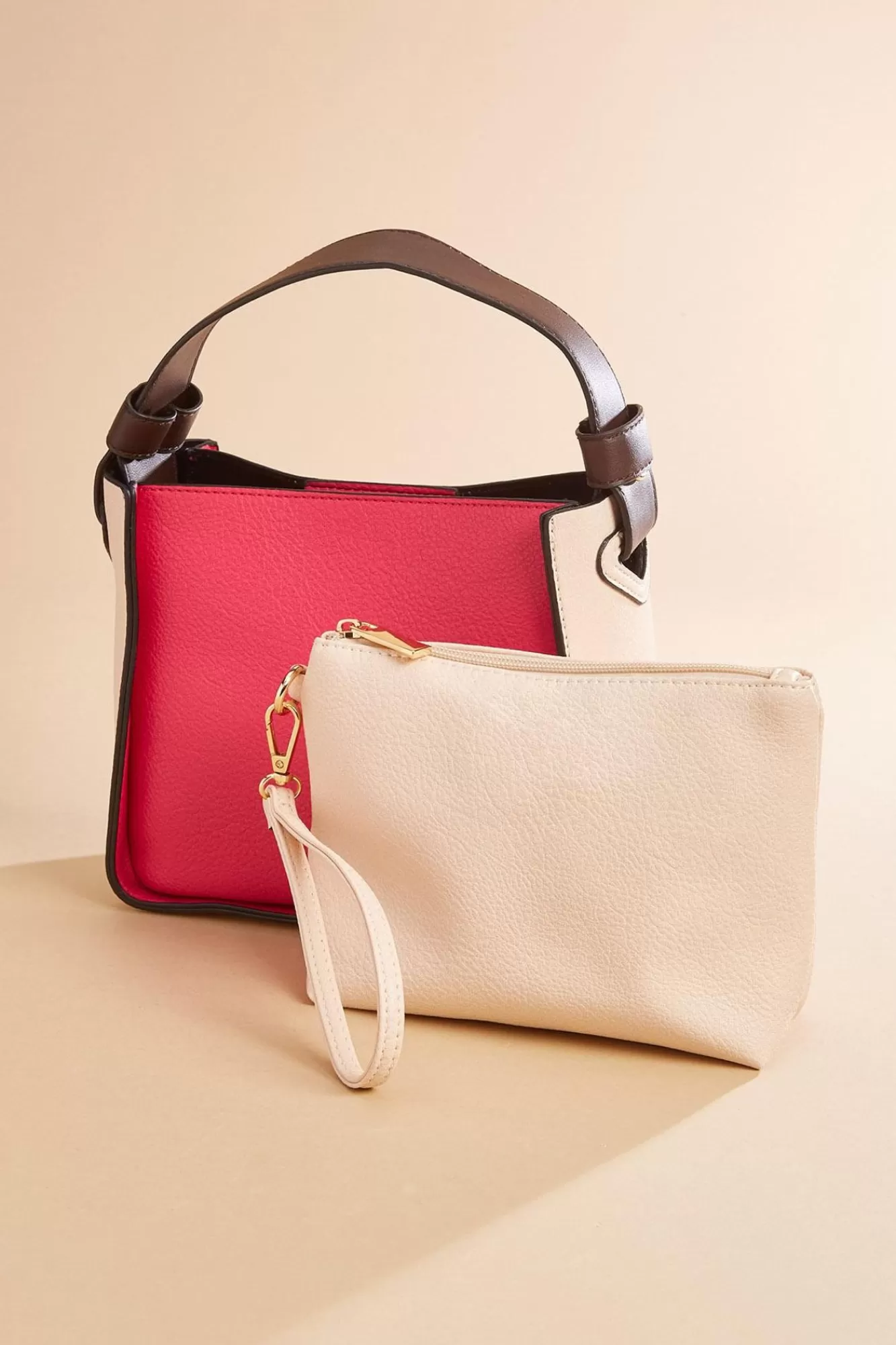 Women Versona Colorblock Satchel And Wallet Set