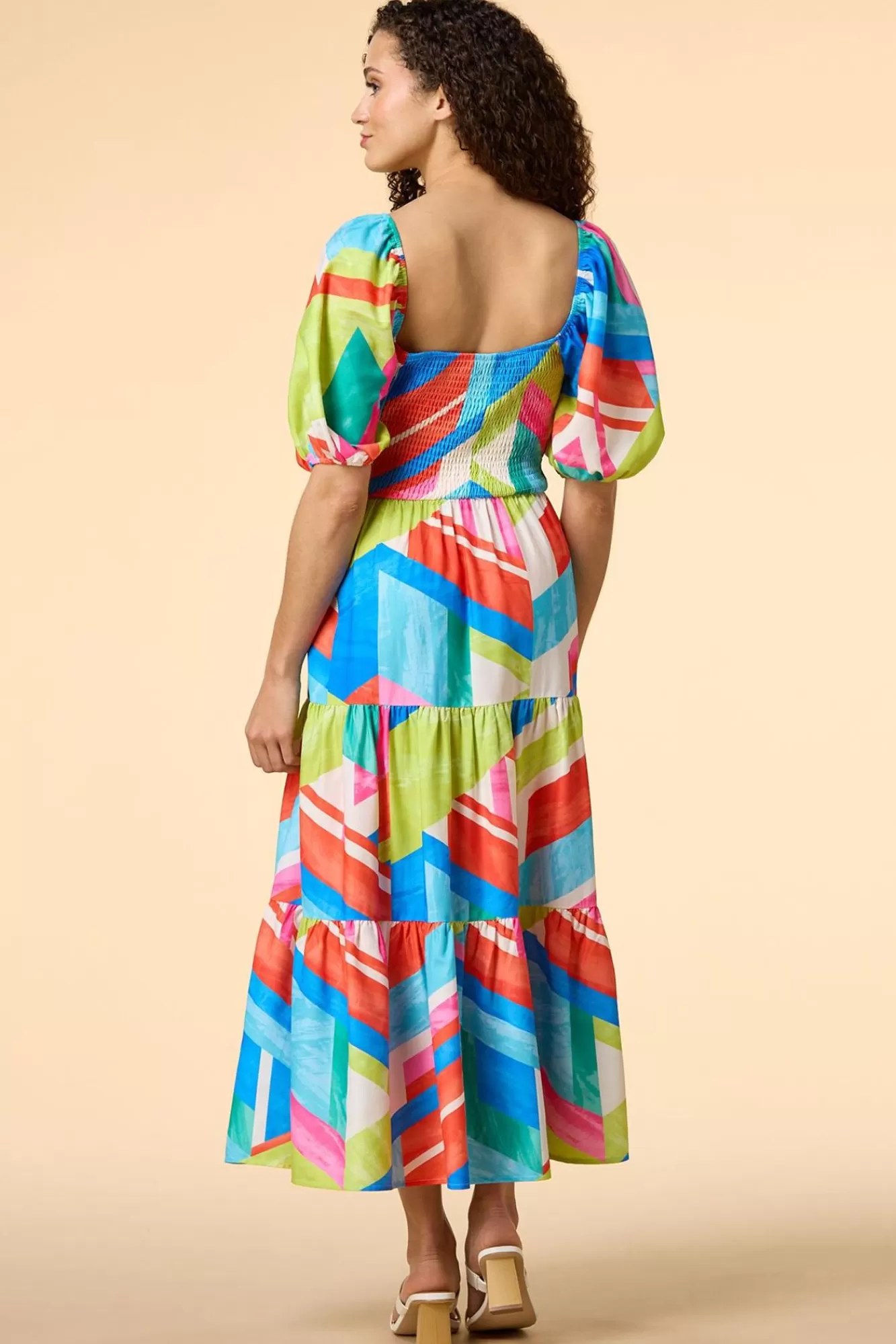 Women Versona Day At The Beach Midi Dress